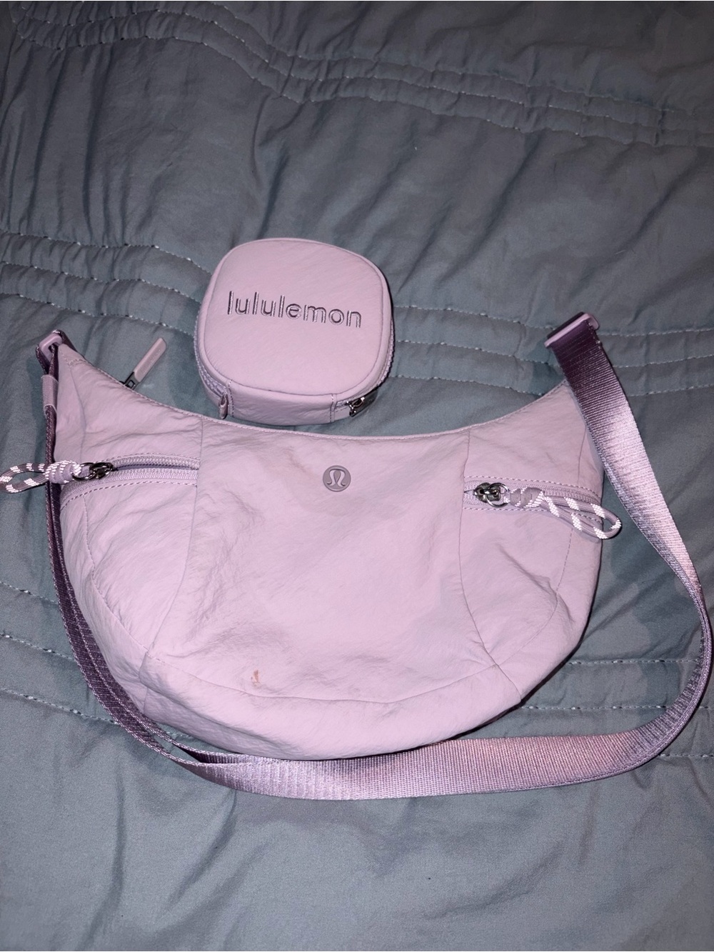 lululemon athletica Lavender Crossbody with Detachable Coin Pouch
